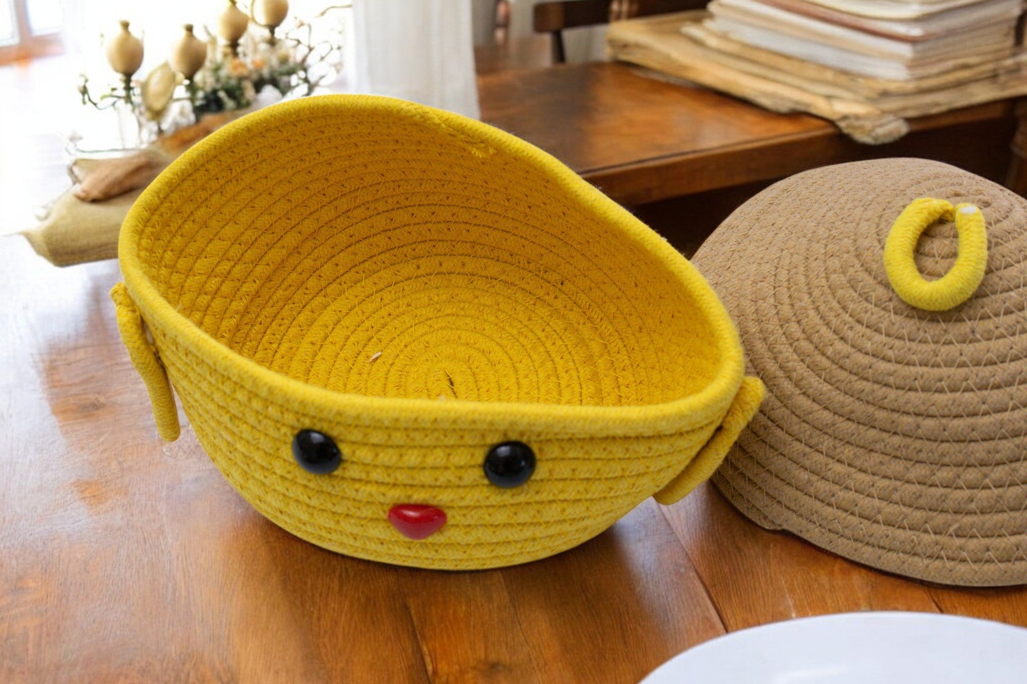 Happy Dumpling Crochet Basket