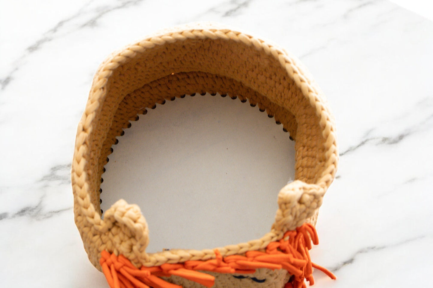 Lion Crochet Storage Basket