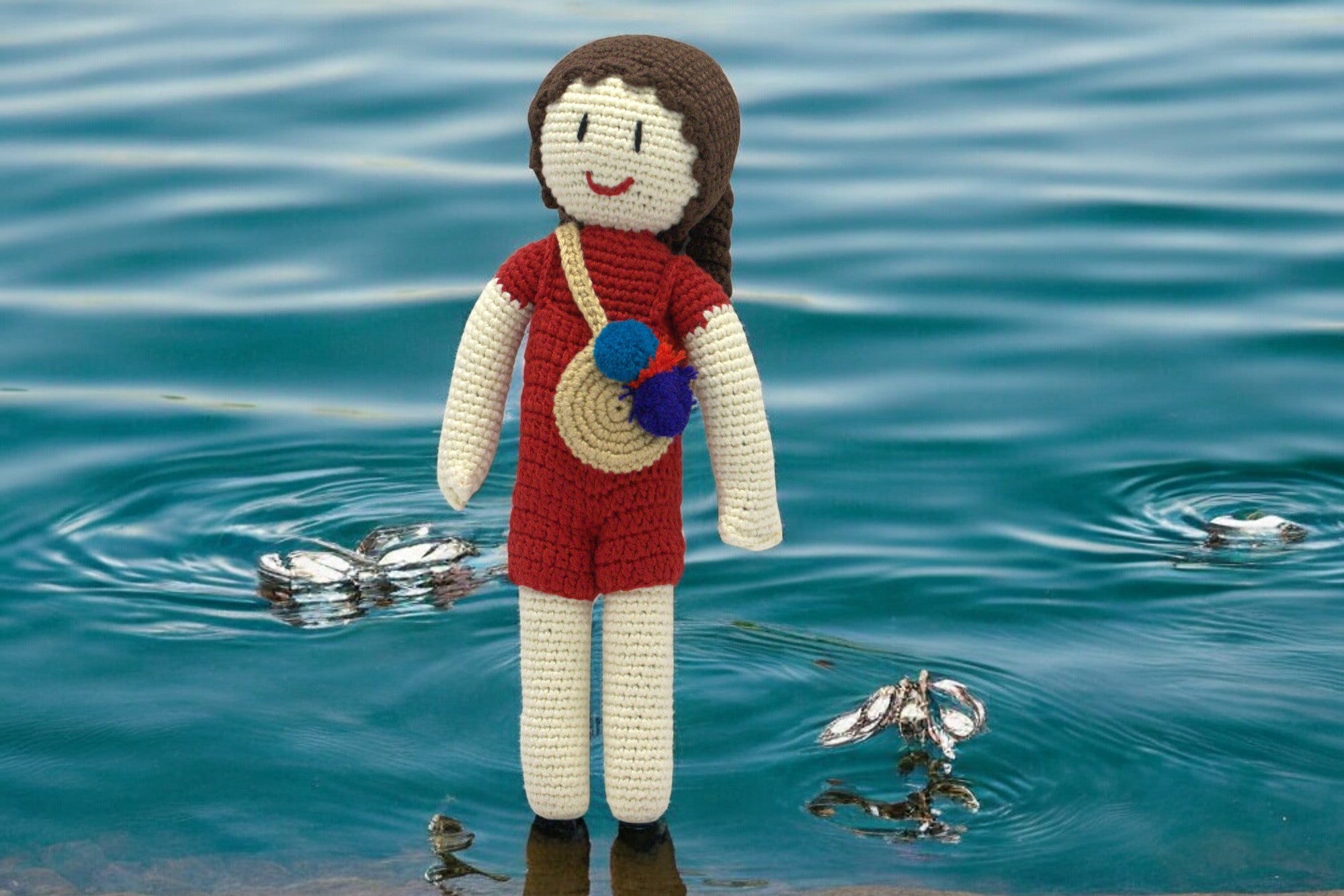 Spirited Companion – Lady in Red Crochet Toy