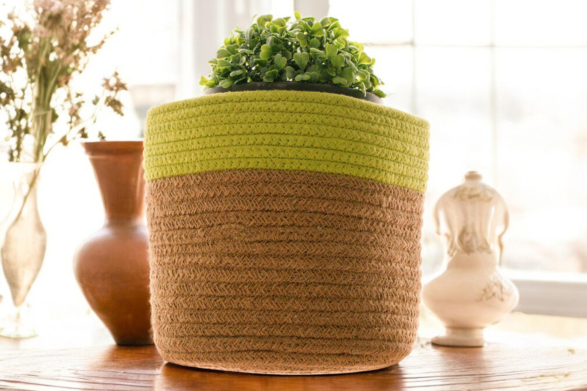 Elegant Crochet Storage Basket