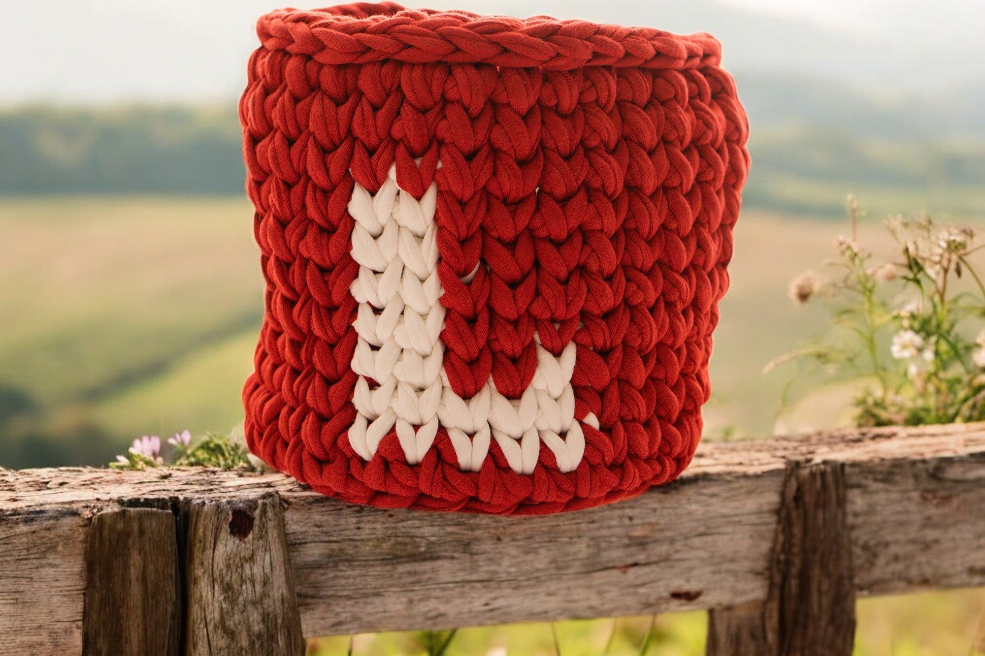LOVE Crochet Basket Set