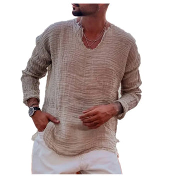 Effortless Style Male Linen Shirts for Casual Days