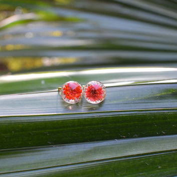 FLO's Scented Carmines Real Dried Flower Earrings