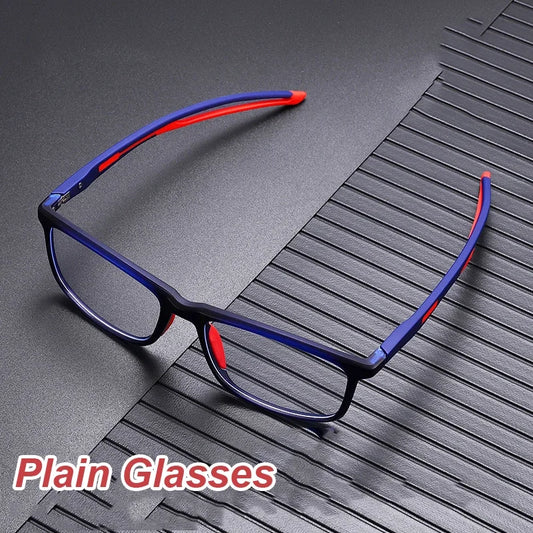 Sports Optical Spectacle Glasses Unisex Women Men Computer Anti Blue Light Eyewear Finished Eye Protection Plain Eyeglasses