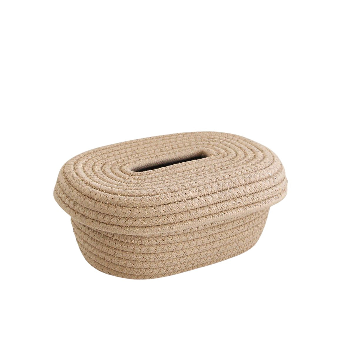 Minimalist Woven Storage Basket with Lid