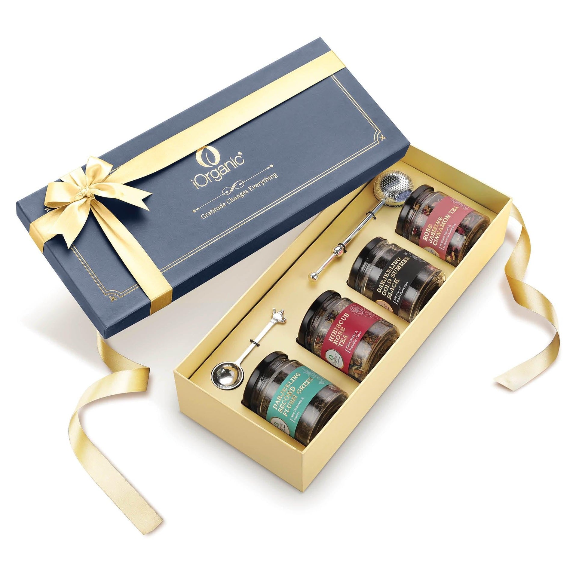 iorganic Alayam gift box assortment of 6 products organic teas, diwali gifting, festive gifting, wedding gifting, corporate gifting