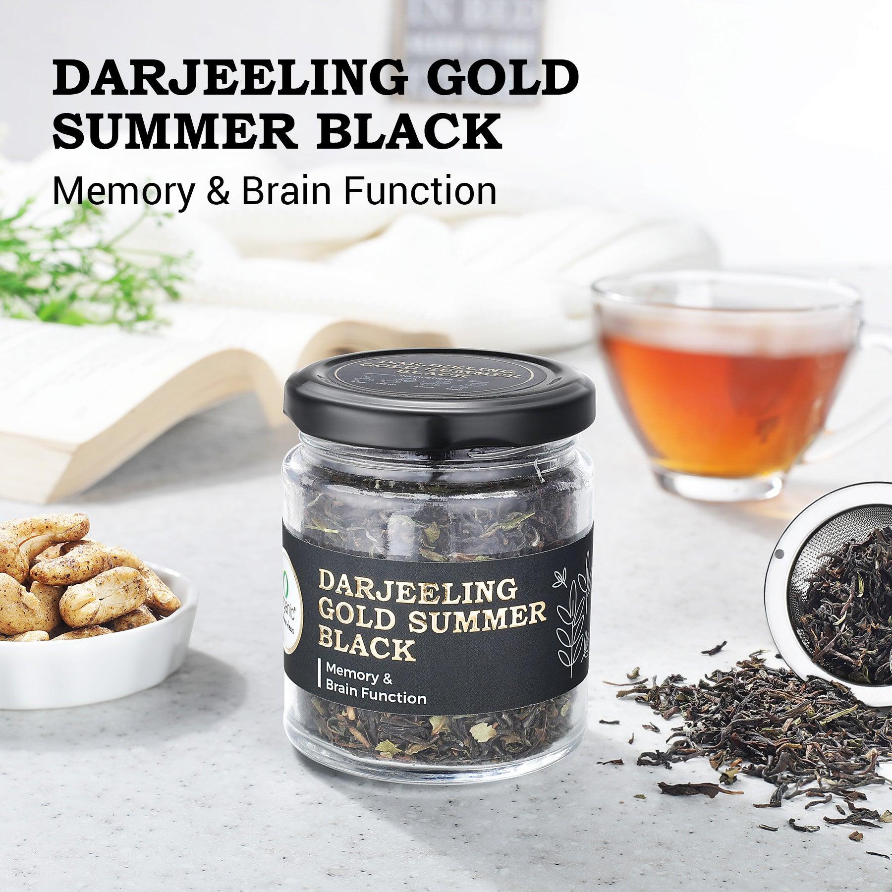 iorganic Darjeeling Gold Summer Black Tea, Digestive Aid Tea, Immune Support Tea, Mood Enhancement Tea, Skin Health Tea