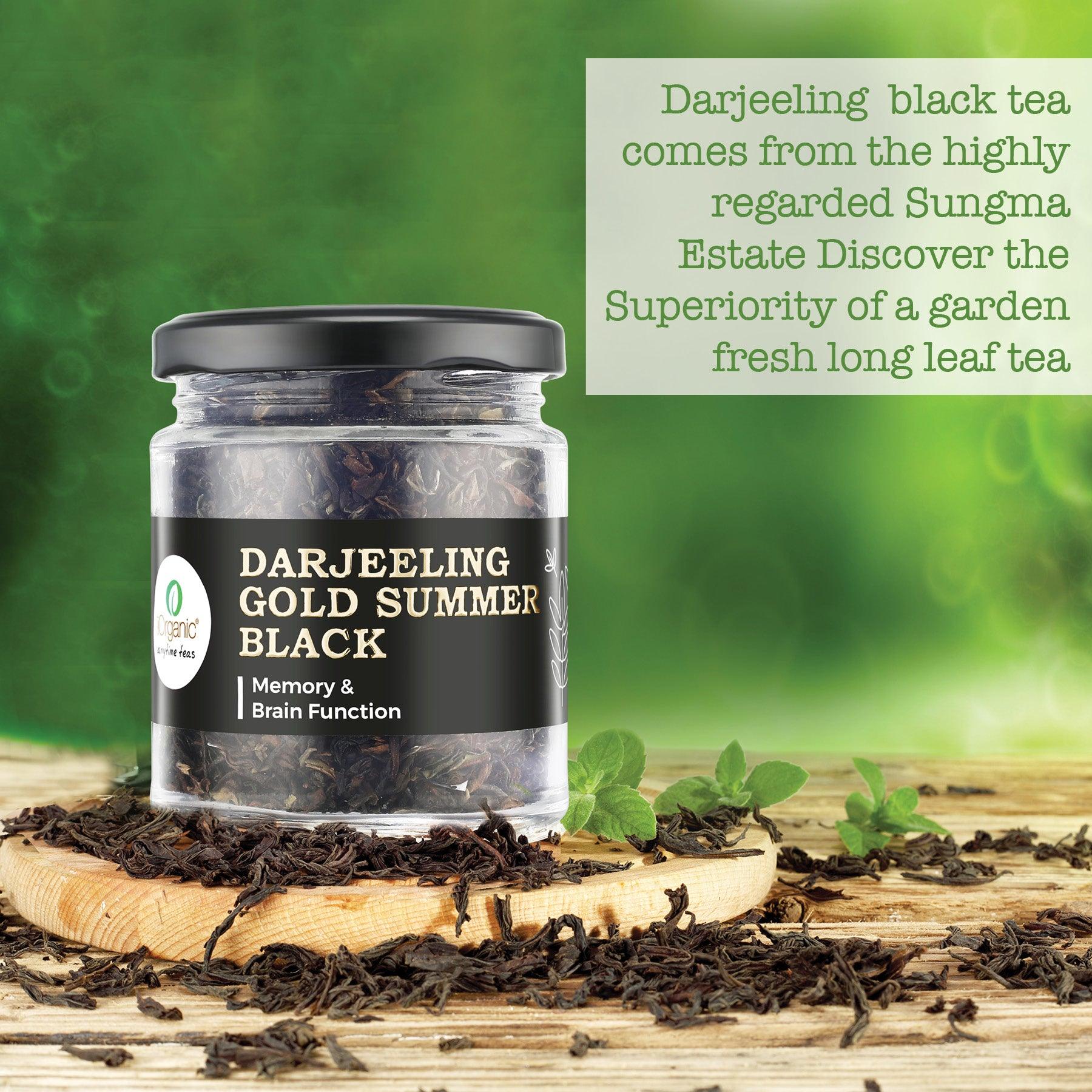 iorganic Darjeeling Gold Summer Black Tea, Digestive Aid Tea, Immune Support Tea, Mood Enhancement Tea, Skin Health Tea