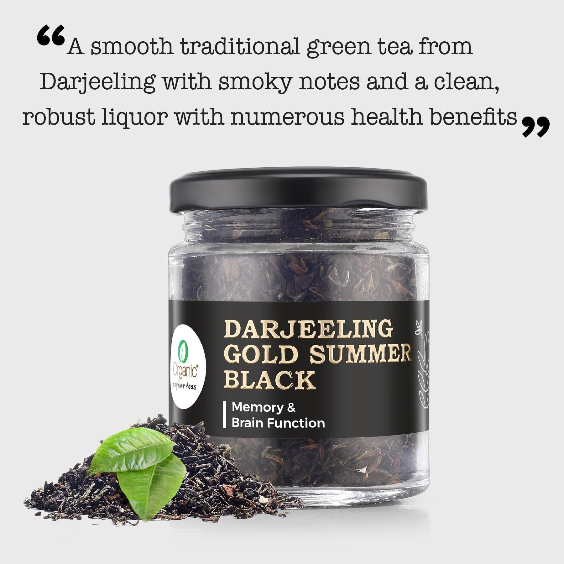 iorganic Darjeeling Gold Summer Black Tea, Digestive Aid Tea, Immune Support Tea, Mood Enhancement Tea, Skin Health Tea