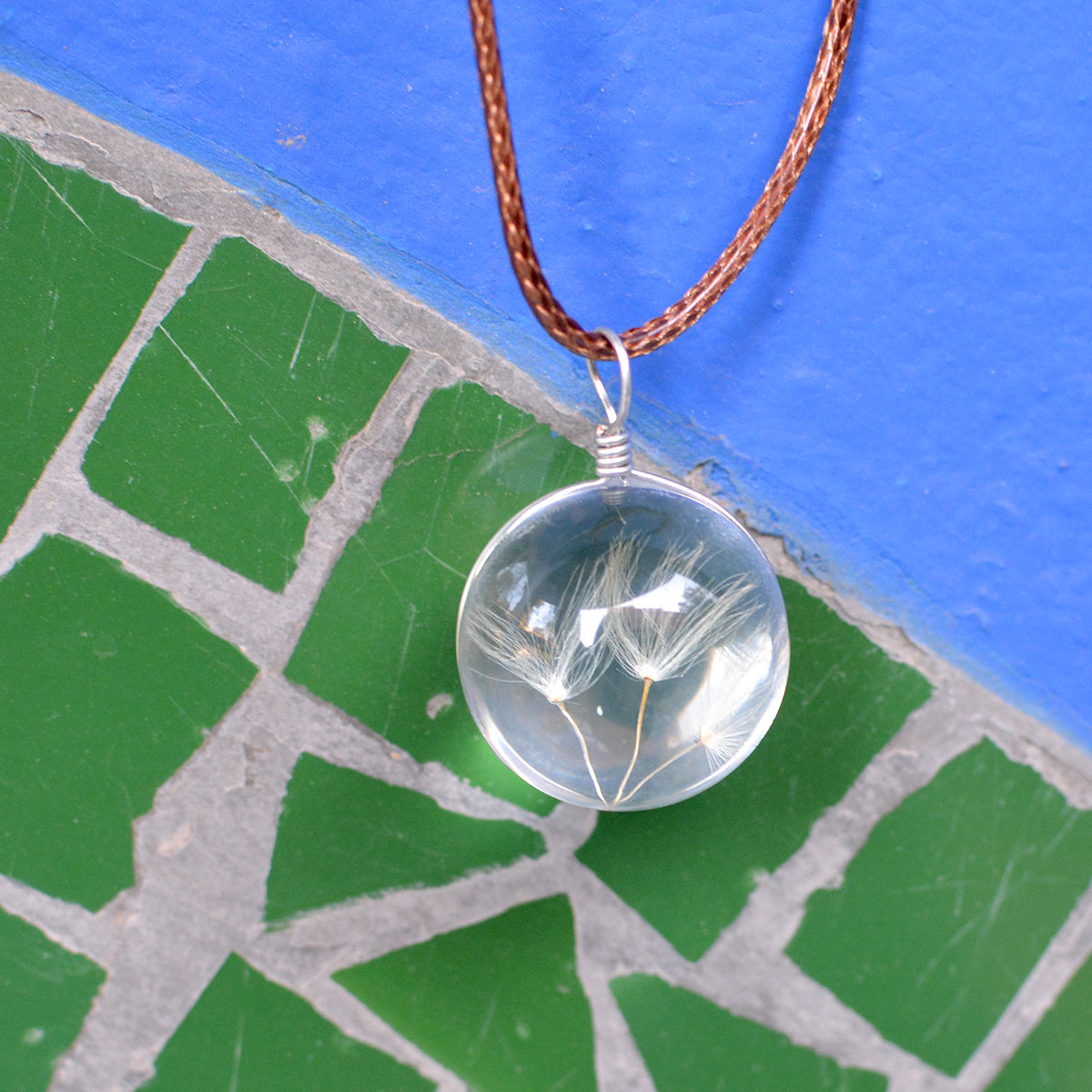 FLO's Twines of Magic Dandelion Real Seeds Necklace