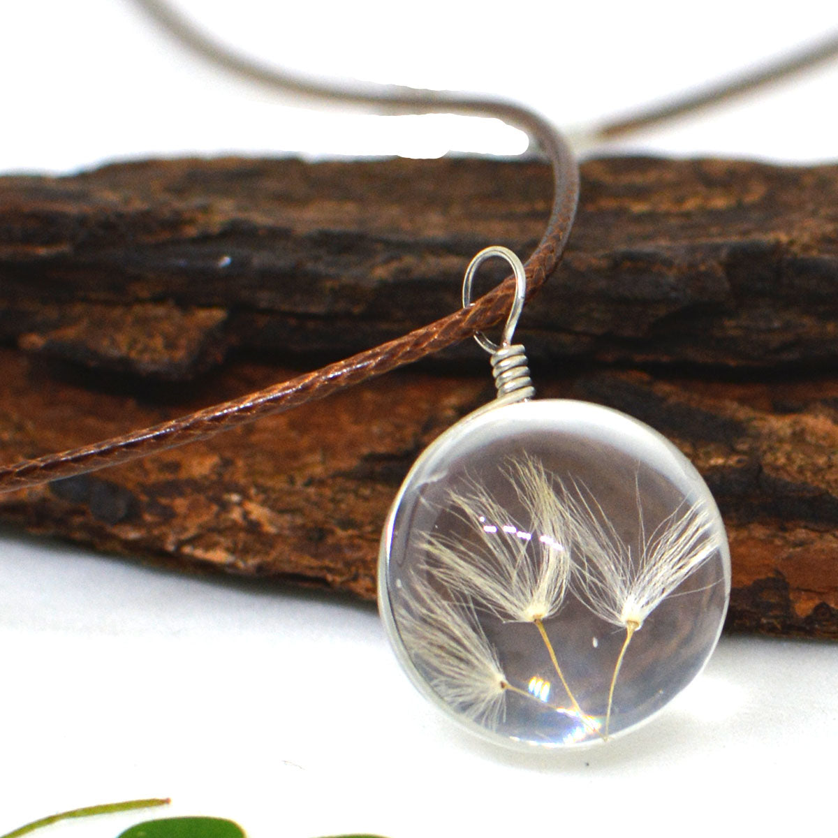 FLO's Twines of Magic Dandelion Real Seeds Necklace